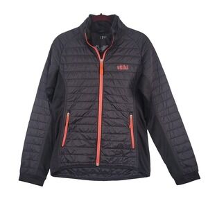 Volkl Big Mountain Pro Jacket Ladies‎ Large Black Orange Quilted Ski Insulated